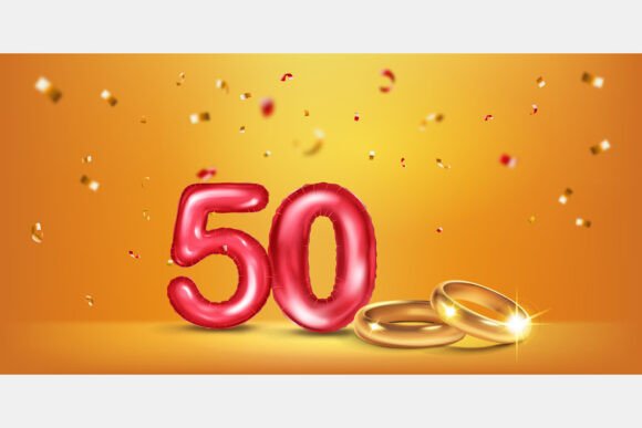 Celebrate Half a Century: The Golden Anniversary Design Asset