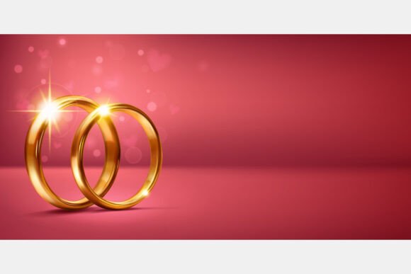 Elegant Gold Rings with Floating Hearts: A Designer's Asset