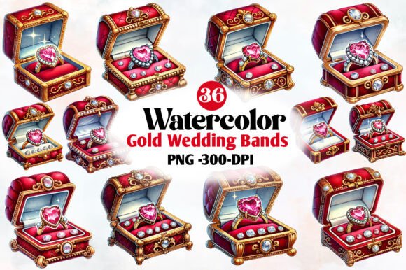Gold Wedding Bands Clipart: Elevate Your Designs Instantly
