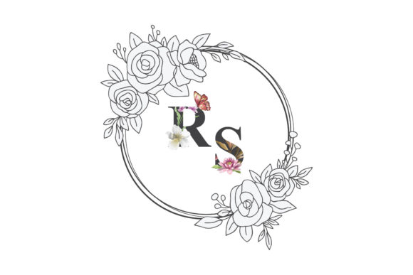 Monogram Wedding with Flower Letters: A Fresh Take on Wedding Branding