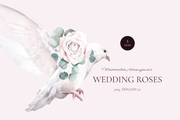 The Wedding Dove Watercolor Arrangement: A Designer's Delight