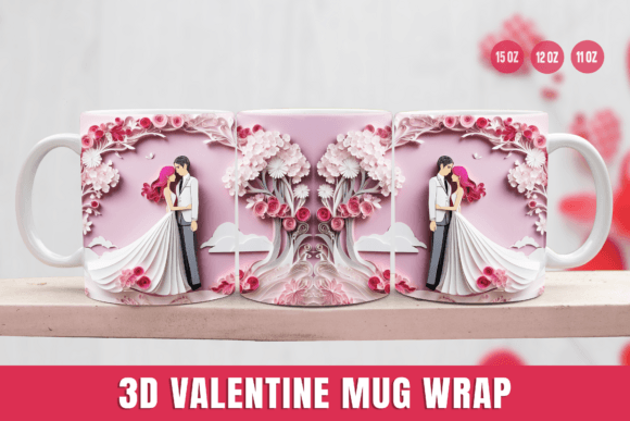 Wedding Couple Mug Wrap Design: Creating Personalized Keepsakes