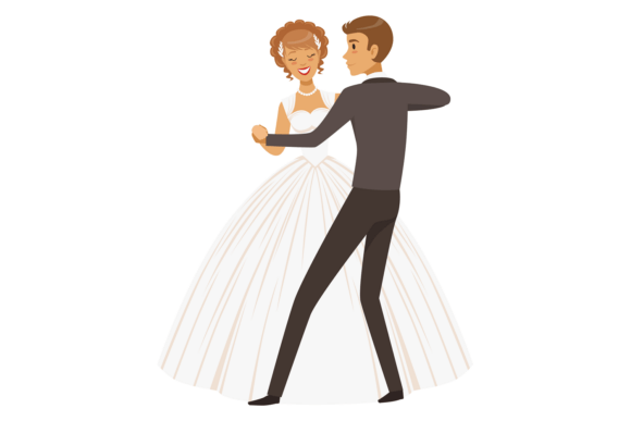 Wedding Dance: The Young and Happy Bride Typography