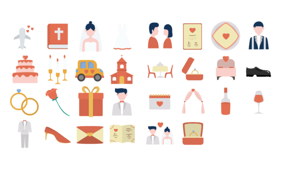 Wedding Day Vector Collection: Design Elements That Tell a Story