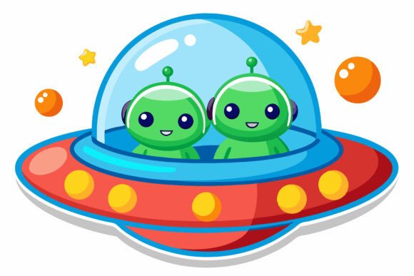 Why This Quirky UFO Wedding Couple Illustration Is a Creative Game-Changer